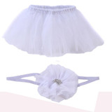Princess Baby Tutu Skirt Newborn Photography Props Infant Costume Outfit Headband Baby Photography Props Baby Skirt DW986711