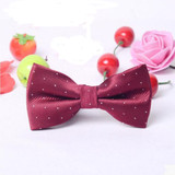 Prevalent Children Bow Tie Baby Boy Kid Clothing Accessories Solid Color Gentleman Shirt Neck Tie Bowknot Dot Free Shipping