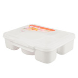 PREUP Portable Microwave Bento Lunch Dinnerware Box for Kids 5+1 Food Container Storage plastic carrying Food Box Lunchbox New