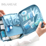 Portable Waterproof Folding Hanging Traveling Toiletry Storage Bag Cosmetic Container Carry Makeup Organizer For Bathroom