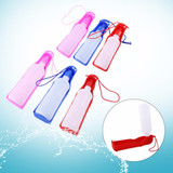 Portable Water Bottle Feeder With Bowl 250ml 500ml Plastic Dog Water Bottle Pets Outdoor Travel Pet Drinking Water Feeder Bowl