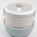 Portable Stainless Steel Japanese Bento Box Gradient Color Thermal For Food With Containers Lunch Boxs For Kids Picnic