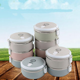 Portable Stainless Steel Japanese Bento Box Gradient Color Thermal For Food With Containers Lunch Boxs For Kids Picnic