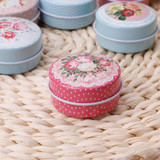 Portable Round Tea Candy Storage Tin Box Lipstick Organizer Makeup Container