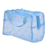 Portable Makeup Cosmetic Bag Translucent Pure Color Toiletry Travel Wash Toothbrush Pouch Multifunction Zipper Organizer Bag