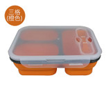 Portable lunch boxs Silicon Collapsible microwave Lunchbox bento lunch boxs folding lunchbox set food container