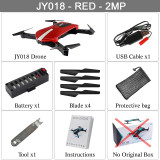 Portable JY018 Foldable Mini Selfie Drone Pocket Folding Quadcopter Altitude Hold Headless WIFI FPV Camera RC Helicopter VS H31
