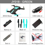 Portable JY018 Foldable Mini Selfie Drone Pocket Folding Quadcopter Altitude Hold Headless WIFI FPV Camera RC Helicopter VS H31