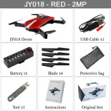 Portable JY018 Foldable Mini Selfie Drone Pocket Folding Quadcopter Altitude Hold Headless WIFI FPV Camera RC Helicopter VS H31