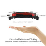 Portable JY018 Foldable Mini Selfie Drone Pocket Folding Quadcopter Altitude Hold Headless WIFI FPV Camera RC Helicopter VS H31
