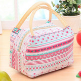 Portable Insulation Package Portable Waterproof Canvas Bag Thermal Lunch Travel Picnic Bag for Women Girls Kids Lunch