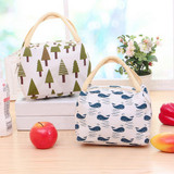 Portable Insulation Package Portable Waterproof Canvas Bag Thermal Lunch Travel Picnic Bag for Women Girls Kids Lunch