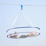 Portable Folding Drying Rack Laundry Sweater Basket Dryer Net Hanging Clothes
