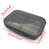 Portable Black Japanese Bento Lunchbox Stainless steel Thermal Lunch Boxs Adults Picnic Food Container For Food Storage 4-Grids