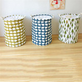 Porable foldable canvas storage organizer bucket trash can bag home office kids toys storage barrels basket bags supplies