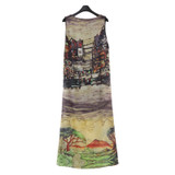 Popular Women Sleeveless Silk Chiffon Long Maxi Dress Summer Beach Sundress Fashion