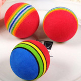 Popular Puppy Dog And Cat Toys Chew Q Rainbow Ball Toys For Cat Pet Products Pet Dog Toys