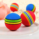 Popular Puppy Dog And Cat Toys Chew Q Rainbow Ball Toys For Cat Pet Products Pet Dog Toys