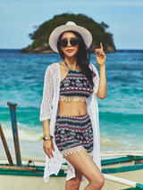 Popular Knit Beach Vacation Mask Cover-ups