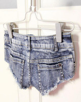 Popular in Europe and America Women Sexy Denim Cotton Blue Frayed Mini Super Short Fashion Low Waist Women Short Jeans Hotpants