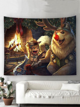 Popular Christmas Trees Santa Claus Blanket