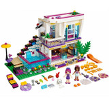 Pop Star Livi's House 644 Pcs Bricks Building Blocks Girls Series Toys For Children Compatible with Legoing Friends 41135