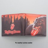 Pop Rock Band ROLLING STONE Wallets For Women &amp; Men Bifold Red Tongue Orangutan Prints Purse Money Bag Card Holder Rfid Wallets