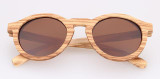 POP AGE Polarized Glasses Mens Sunglasses Round Eyewear Retro Sunglasses Round Sun Glasses Lunette Sunglasses Wood Men Vintage