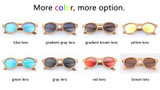 POP AGE Polarized Glasses Mens Sunglasses Round Eyewear Retro Sunglasses Round Sun Glasses Lunette Sunglasses Wood Men Vintage