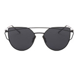 POLYREAL 2017 New Cat Eye Sunglasses Women Brand Designer Female Twin-Beams Rose Gold Mirror Sun Glasses Cateye Sunglasses UV400
