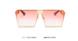 POLYREAL 2017 New Women Oversized Square Sunglasses Men Unique Shield UV400 Gradient Vintage Eyeglasses For Female Male