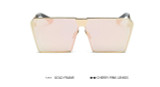 POLYREAL 2017 New Women Oversized Square Sunglasses Men Unique Shield UV400 Gradient Vintage Eyeglasses For Female Male