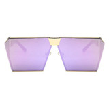 POLYREAL 2017 New Women Oversized Square Sunglasses Men Unique Shield UV400 Gradient Vintage Eyeglasses For Female Male