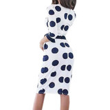 Polka Dot Dress Women 2018 Summer Casual Bodycon Sexy Party Dresses Elegant Midi Club Dress Plus Size bodycon dress GV809