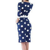 Polka Dot Dress Women 2018 Summer Casual Bodycon Sexy Party Dresses Elegant Midi Club Dress Plus Size bodycon dress GV809