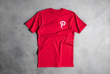 Politics Back Script Tee - Red / Pink