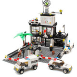 Police Station Building Blocks Toys Compatible Legos City Toys Police Figures Enlighten Bricks Blocks Toy For Boys Birthday Gift