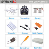 Original SYMA X5SC RC Drones 2.4G 6-Axis Quadrocopter Dron With Camera Headless Mode Helicopters RTF Quadrocopter