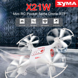 Original SYMA X21W RC Helicopter 2.4G 4CH Remote Control Quadcopter with 720P WiFi FPV Real Time Camera Aircraft Drone Best Gift