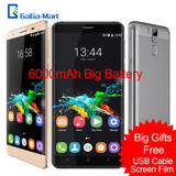 Original OUKITEL K6000 Pro 4G 5.5" 2.5D FHD 6000mAh Smartphone MTK6753 Octa Core Android 6.0 3GB+32GB 8MP 16MP 1920*1080px Phone