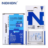 Original NOHON Lithium Battery Bateria For Samsung Galaxy Note 2 Note2 N7100 N719 N7102 EB595675LU 3100mAh Replacement Batterie