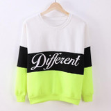 OMONSIM 2017 Autumn and winter women fleeve hoodies printed letters Different women's casual sweatshirt hoody sudaderas