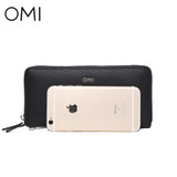 OMI Women's wallet Women's bag Female's purse ladies' long wallet genuine leather purse famous designer brand luxury Clutches