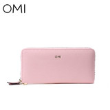OMI Women's wallet Women's bag Female's purse ladies' long wallet genuine leather purse famous designer brand luxury Clutches