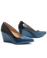 Ombre Wedge - Navy