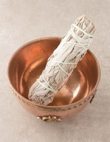 Om Copper Offering Bowl