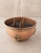 Om Copper Offering Bowl