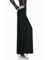 Olrain High Waist Wide Leg Palazzo Pants Women Fashion OL Temperament  Chiffon Trousers Flare Pants