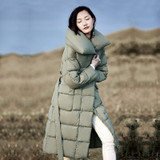 OLN Luxury Women Down Coat Winter Thicken Light Down Jacket Fashion 2017 Long Overcoat High Quality Outerwear Europe Parka New