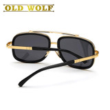 OLD WOLF 2017 Fashion Square Men Sunglasses Women Luxury Brand Designer Sun Glasses Male Driving Superstar Maches Female Shades